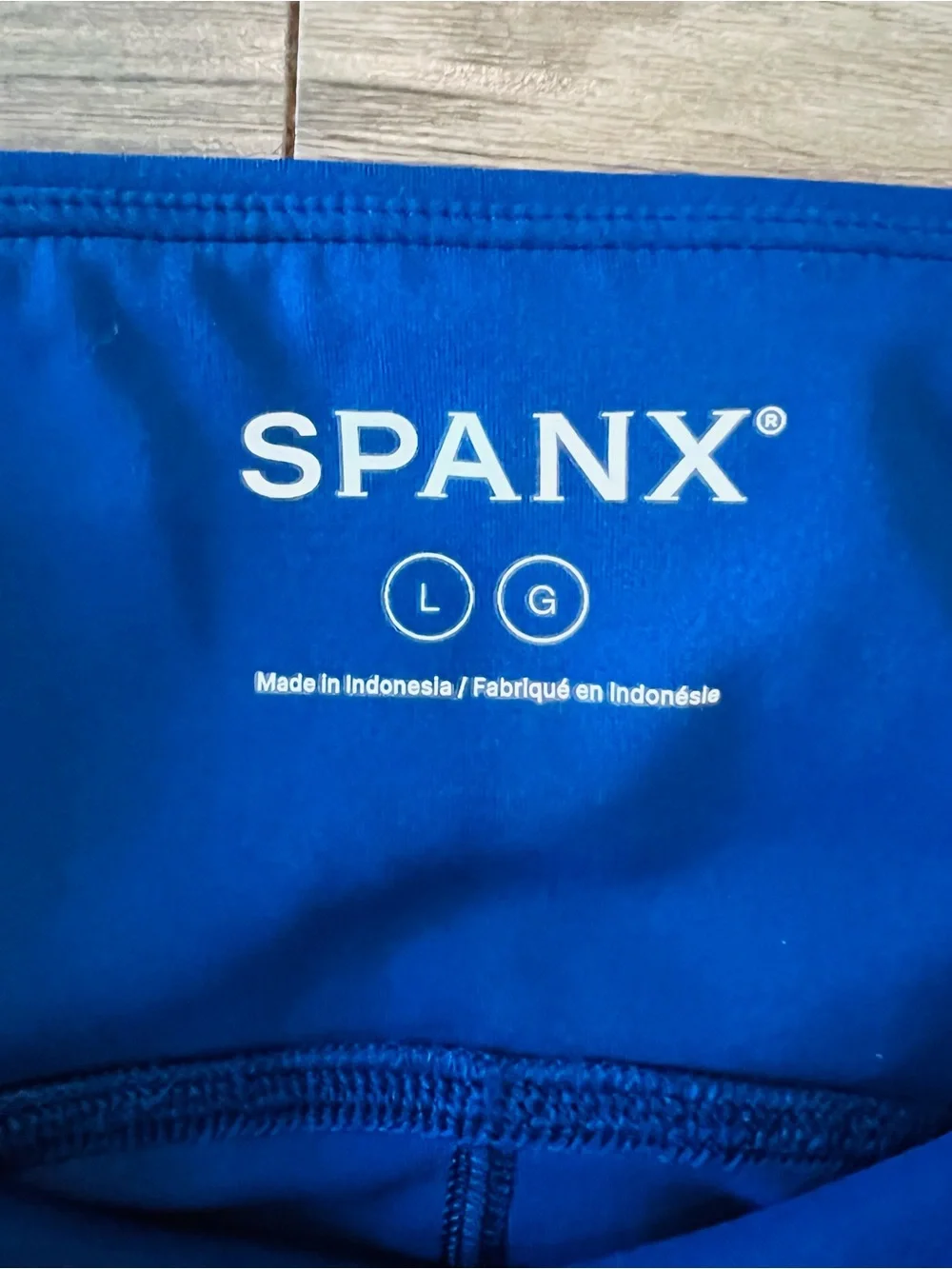SPANX Booty Boost Pocket Leggings Royal Blue High Rise Size L - Picture 7 of 9